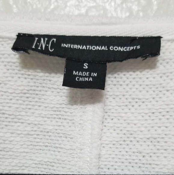 INC International concepts Women White sweatshirt, size S - Picture 11 of 12